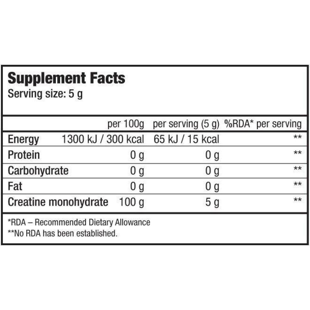100% Creatine Monohydrate 500 Gr