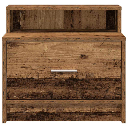 Mesilla De Noche Con Cajón Madera Vieja 51x31x47 Cm_2