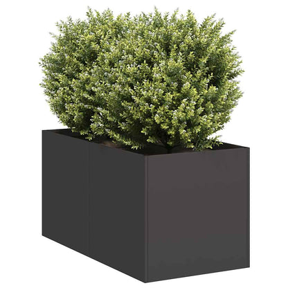 Jardinera De Acero Laminado En Frío Negro 40x80x40 Cm_1