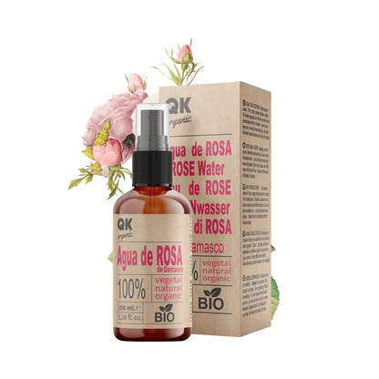 QKnatur - Agua De Rosas De Damasco 100ml - Tónico Facial- Rostro, Contorno De Ojos, Cuerpo, Cabello_0