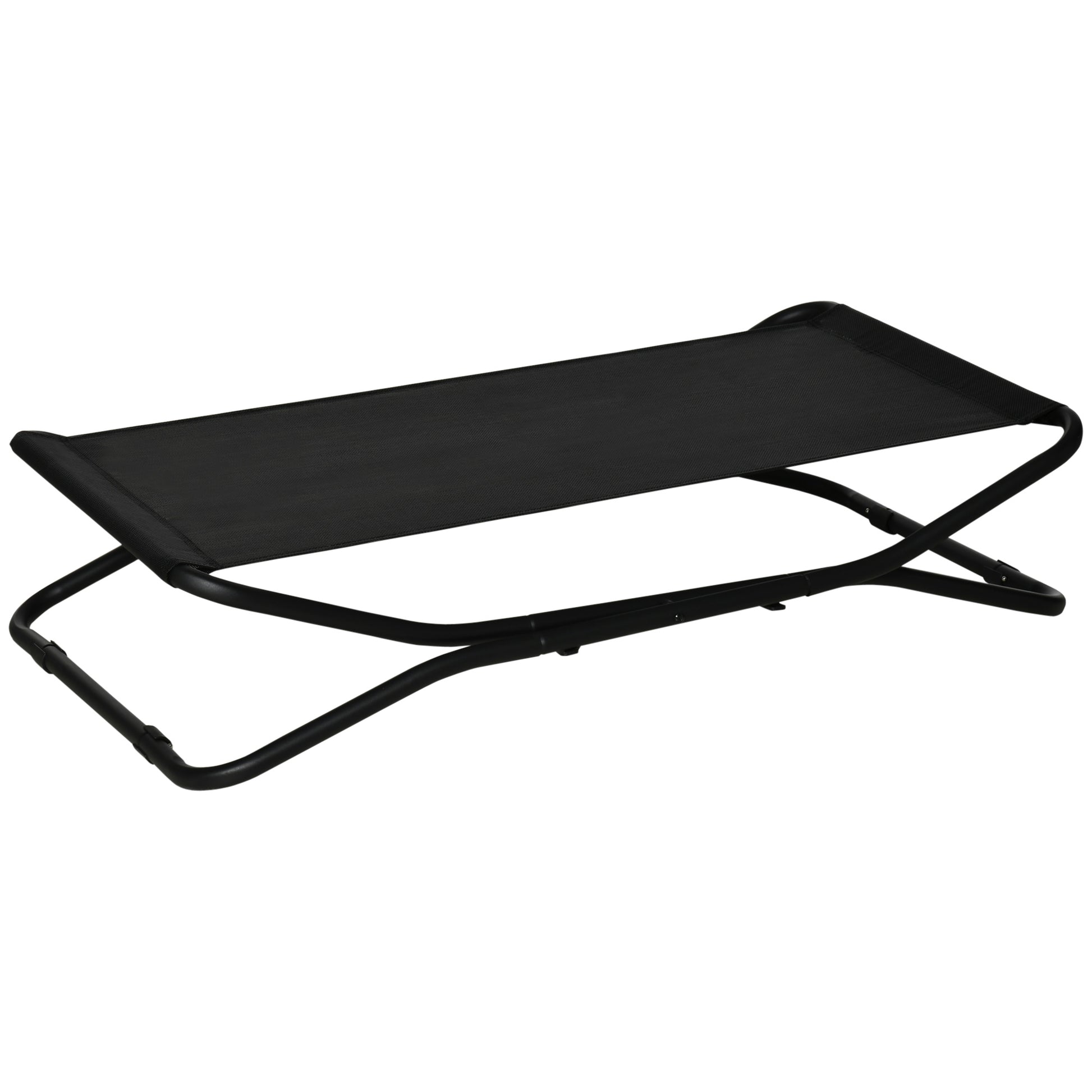 Pawhut Cama Elevada Para Perros Plegable Con Malla Transpirable 111x65,5x19cm_0