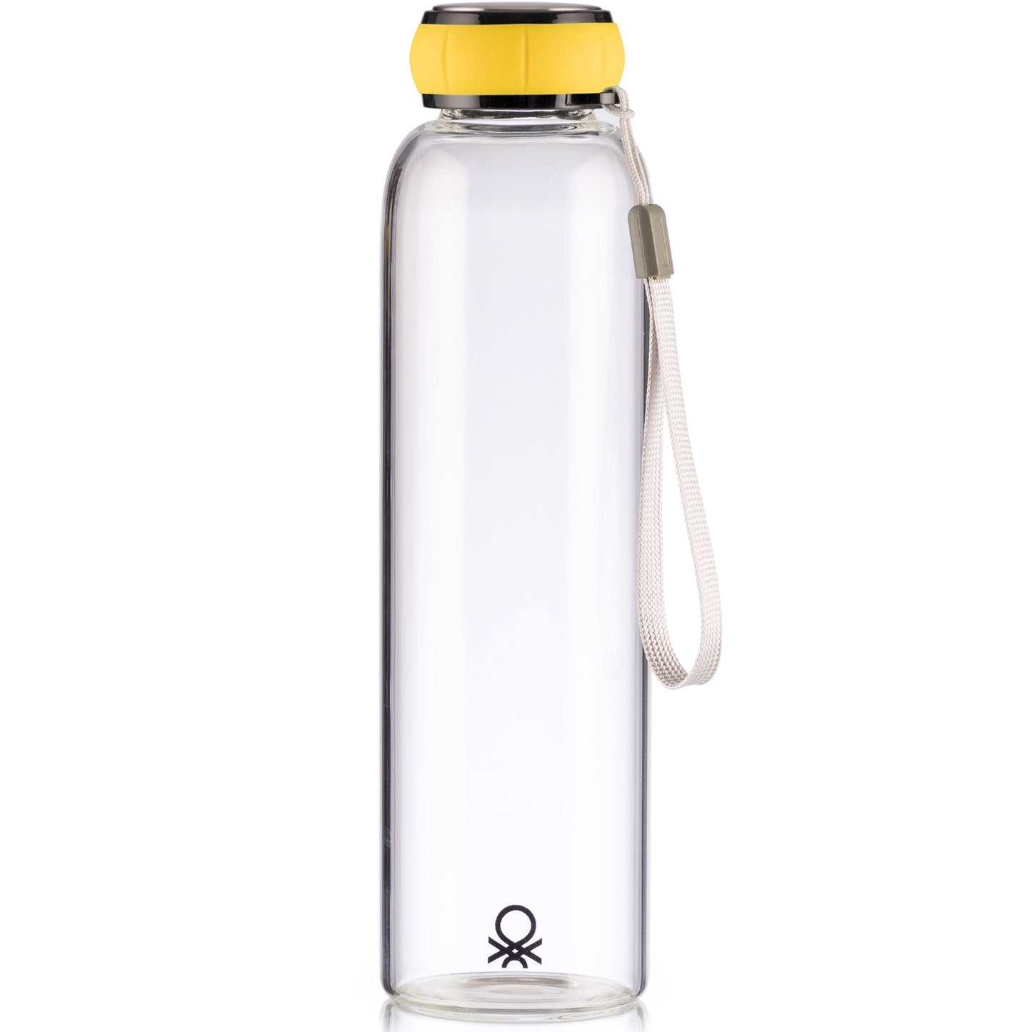 Set De 3 Unidades De Botella De Agua 550ml Borosilicato Tapa Amarilla Casa Benetton_3