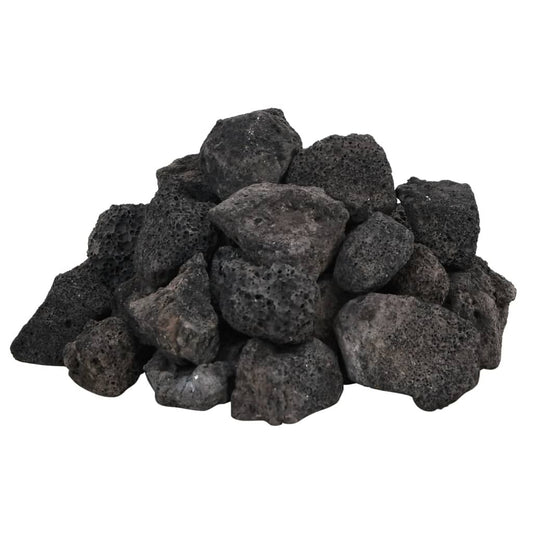 Vidaxl Rocas Volcánicas Negras 25 Kg 3-5 Cm_0