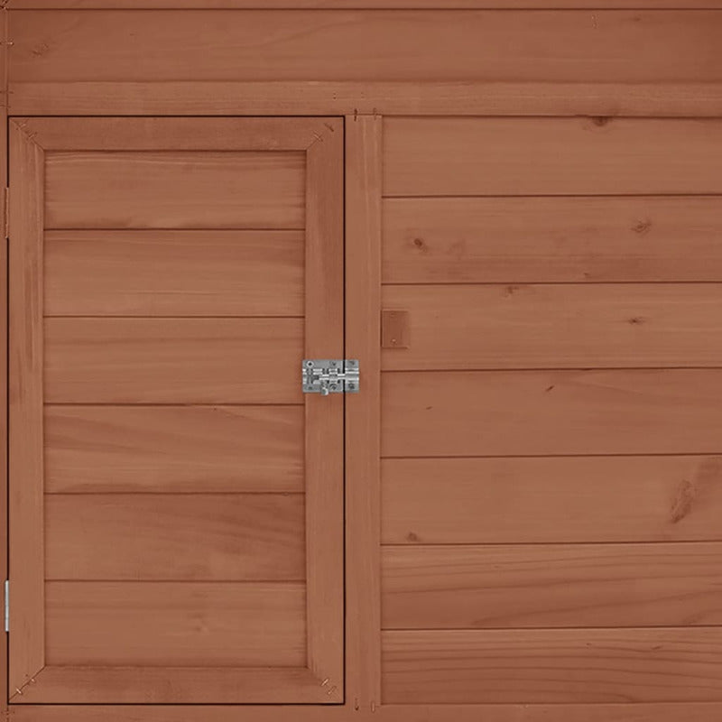 Vidaxl Gallinero Madera Maciza De Abeto Moca Y Blanco 150x96x110 Cm_5