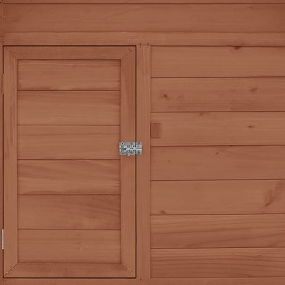 Vidaxl Gallinero Madera Maciza De Abeto Moca Y Blanco 150x96x110 Cm_5