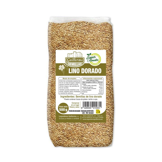 Semillas De Lino Dorado - 500 G, Paquete_0