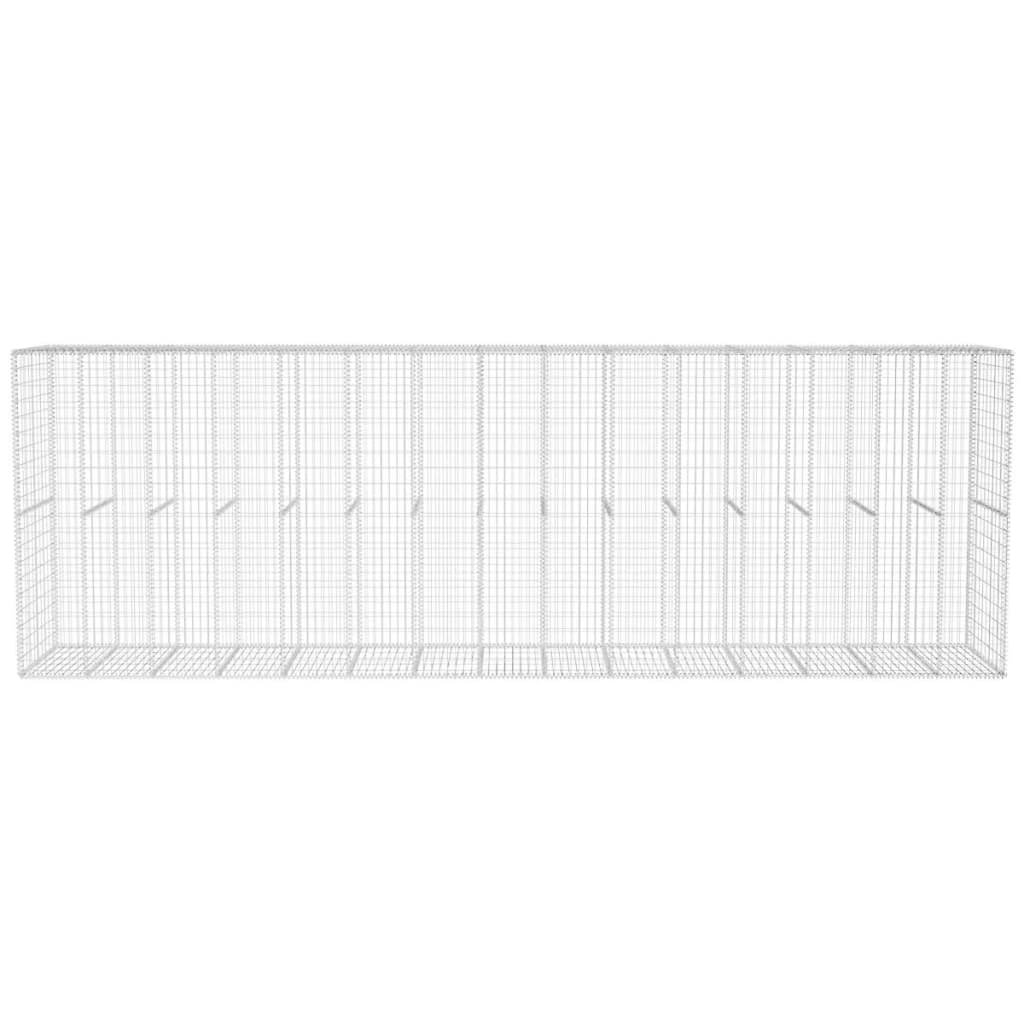 Muro De Gaviones Con Cubierta Acero Galvanizado 600x50x200 Cm / Vetonek_3