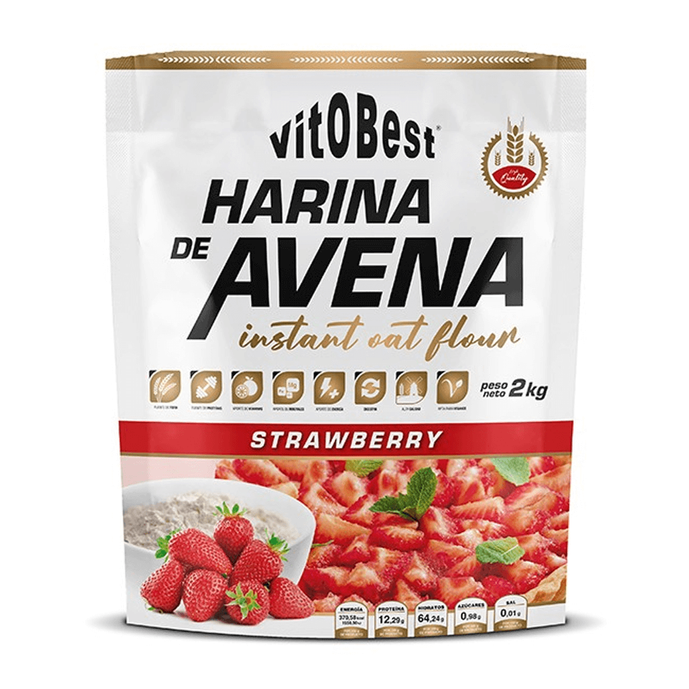 Harina De Avena - 2kg - Fresa - Avena - Vitobest_0