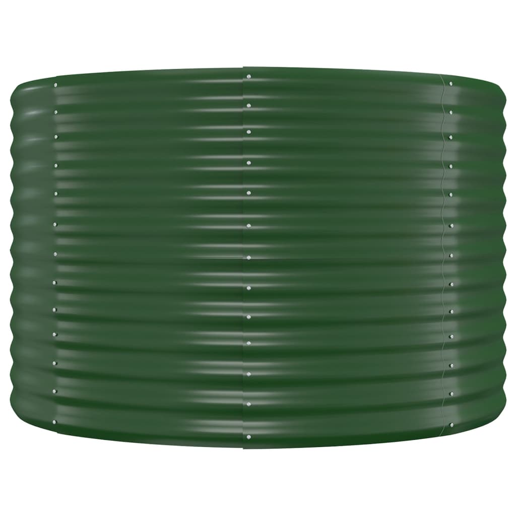 Jardinera Arriate Acero Galvanizado Verde 249x100x68 Cm_3