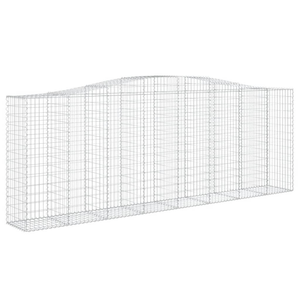 Cestas Gaviones 9 Uds Forma De Arco Hierro 400x50x140/160 Cm_2