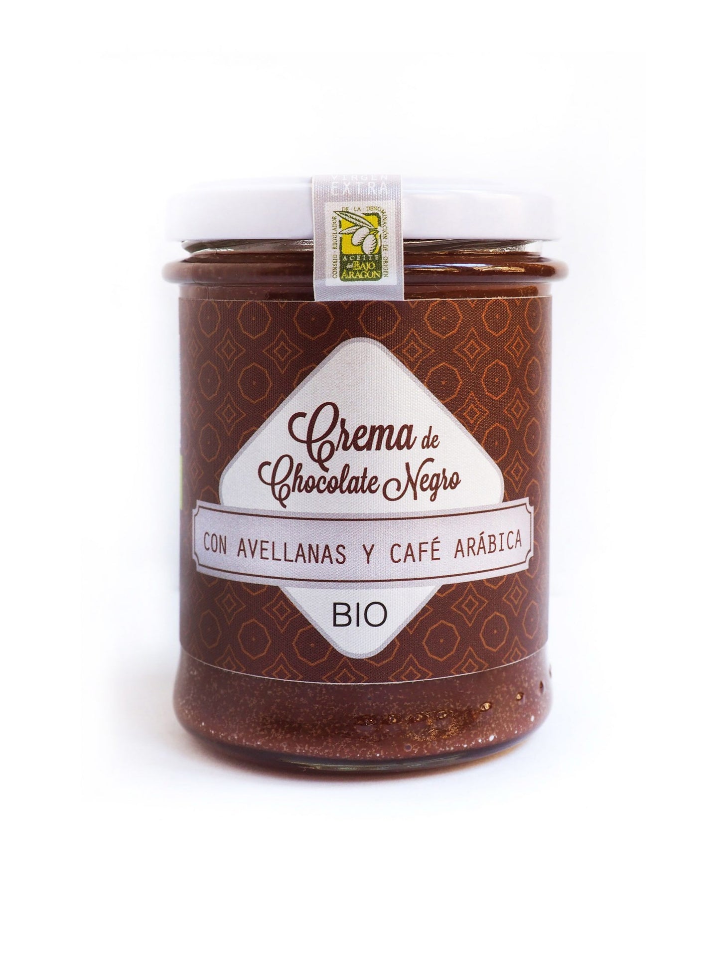 Crema Bio de chocolate negro con avellanas y café Arábica. Con aceite de oliva virgen extra._1