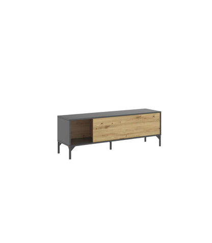 Mueble De Televisión Duna En Nordic Grafito 44,4 Cm(alto)132,6cm(ancho)38,9 Cm(largo)_2