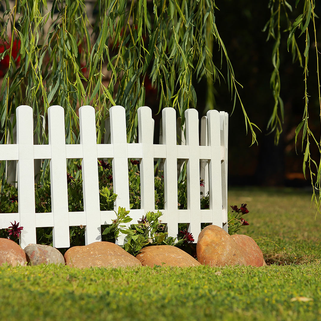 Pack De 5 Mini Vallas Clickfence Lop Blanco - Versatilidad Y Estilo 0,35x0,55x0,02 M / Multicolor_1
