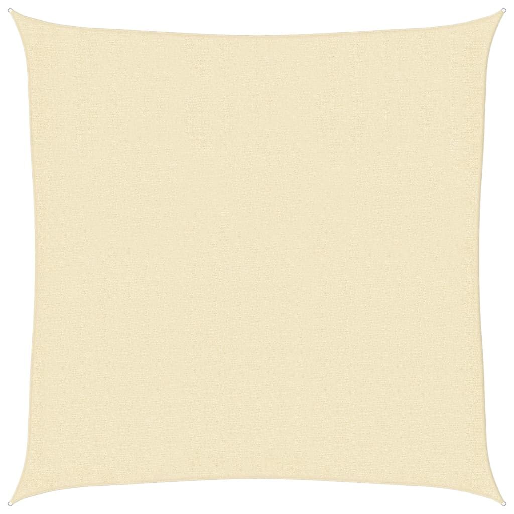 Vidaxl Toldo De Vela Crema Hdpe 160 G/m² 3x3 M_0