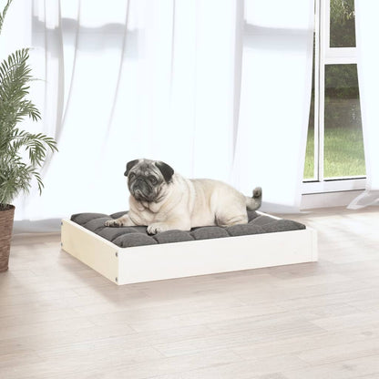 Vidaxl Cama Para Perros Madera Maciza De Pino Blanco 61,5x49x9 Cm_4