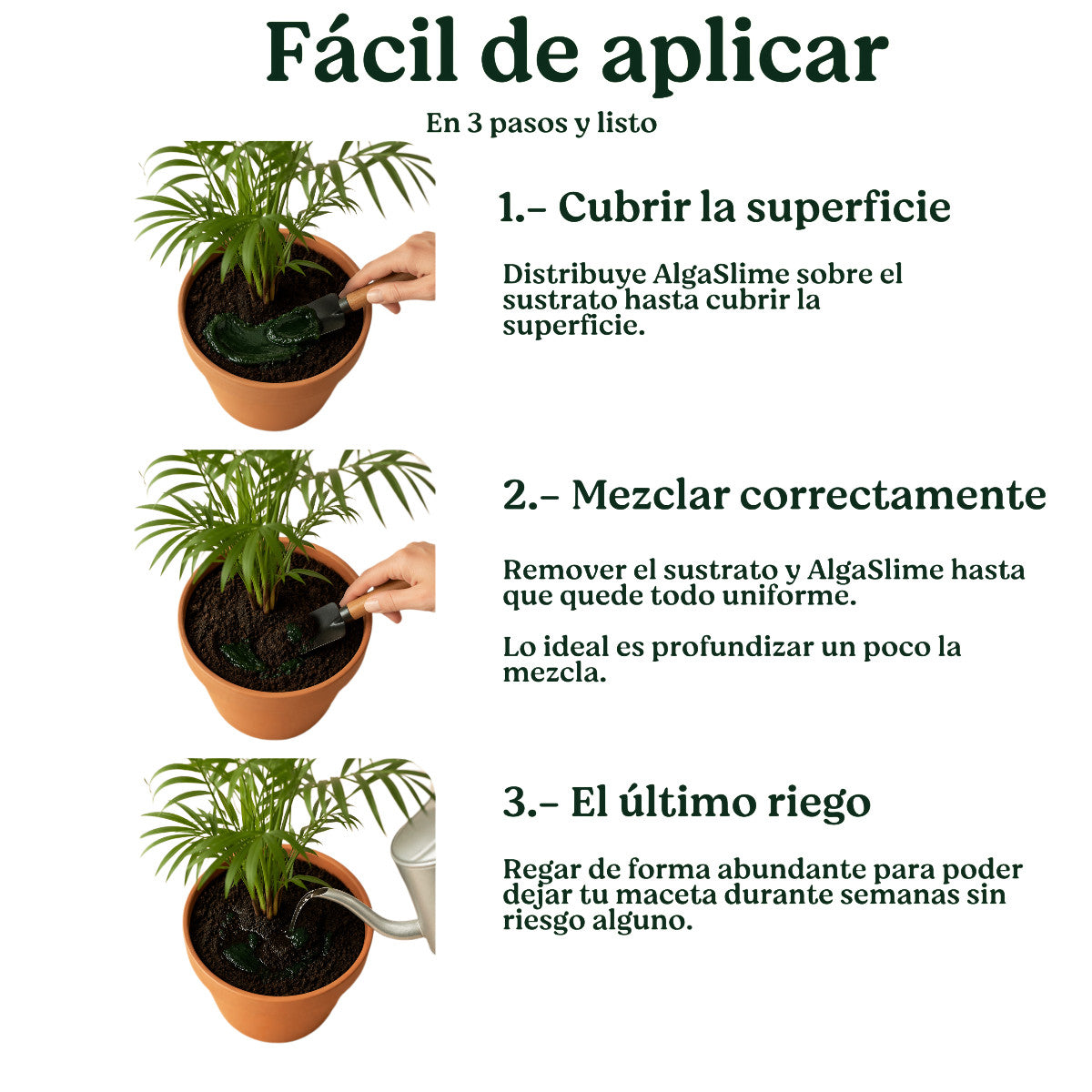 Gel de Riego para Plantas con Microalgas Vivas AlgaSlime 1l