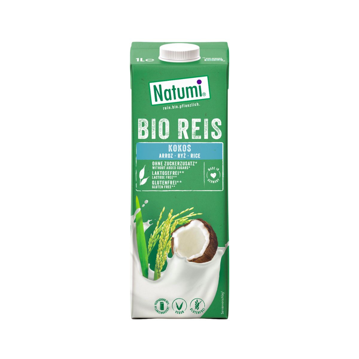 Pack 8 x Bebida Arroz Coco Bio Natumi 1 L