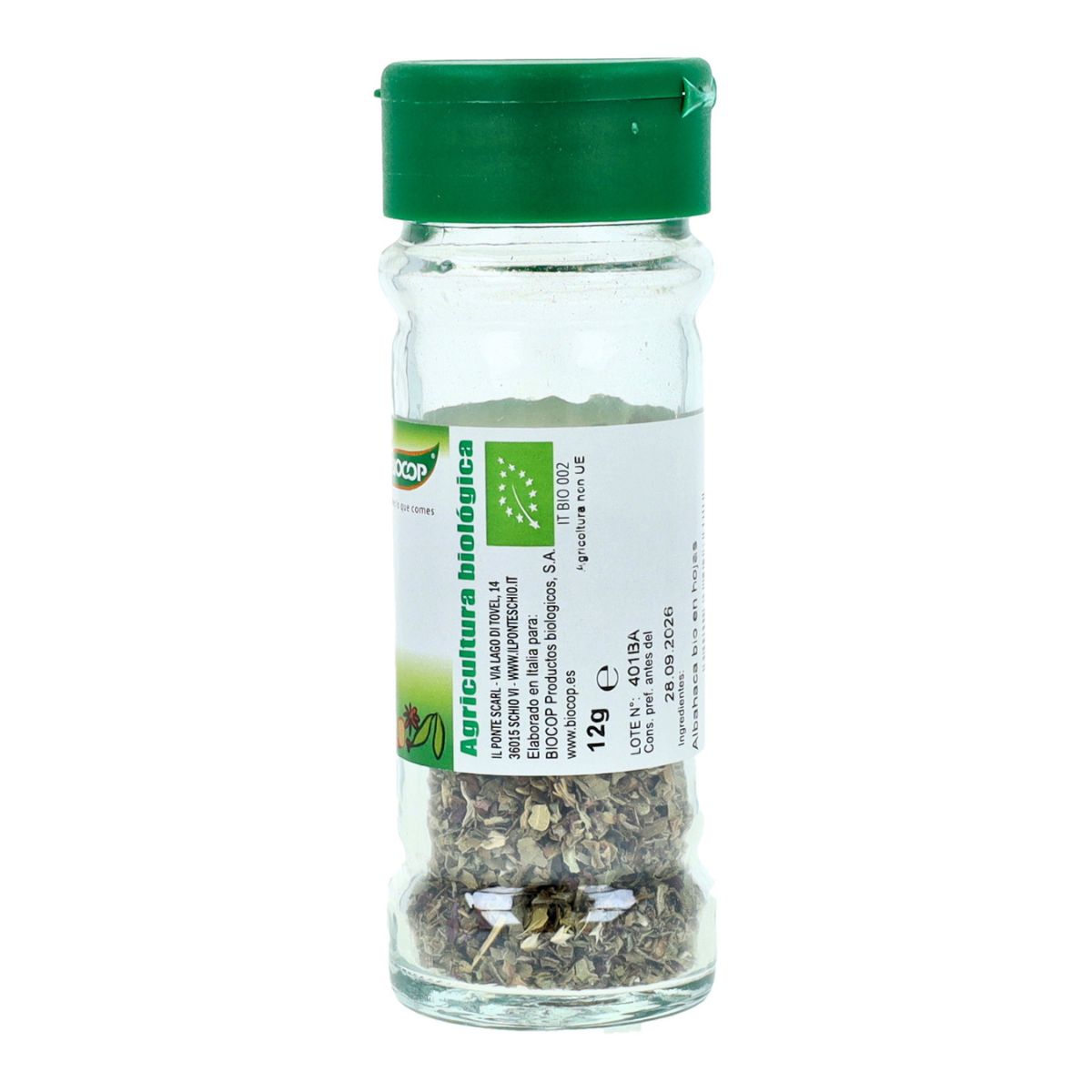 Condimento de Albahaca Biocop 12 g