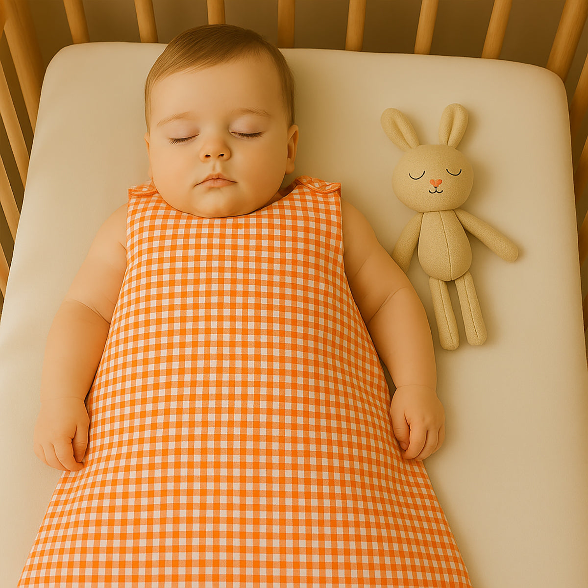 Saco De Dormir De Verano De Algodón Orgánico Vichy