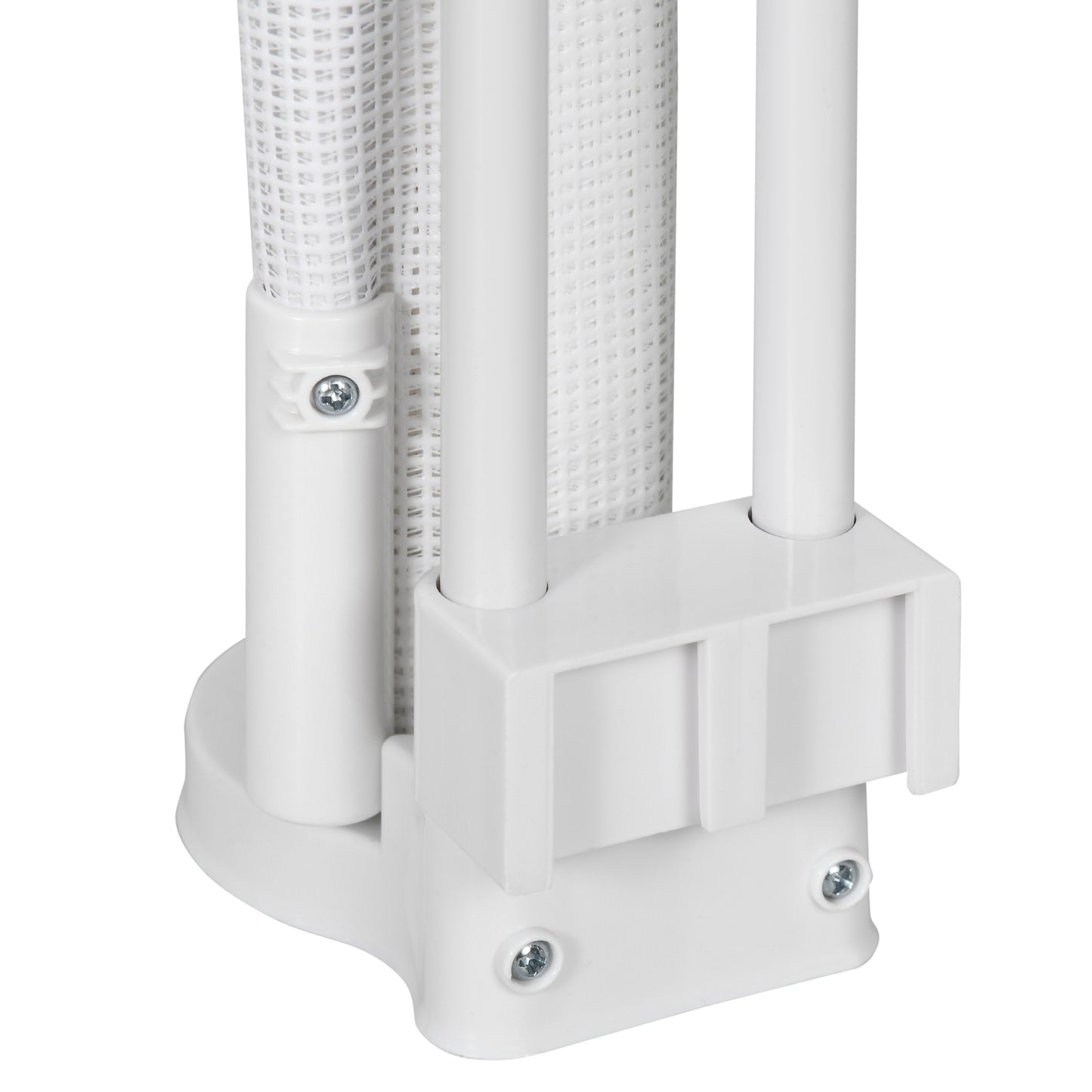 Pawhut Puerta De Seguridad Para Perros Extensible 0-150 Cm Para Escaleras Blanco_4