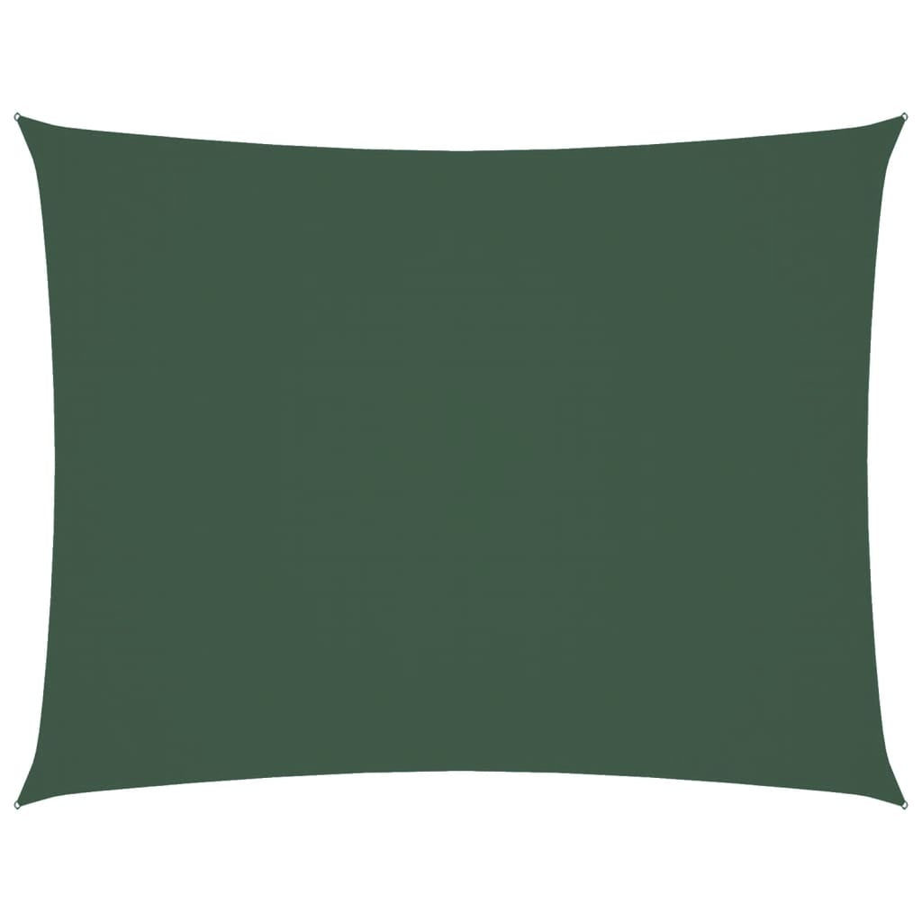 Vidaxl Toldo De Vela Rectangular Tela Oxford Verde Oscuro 4x5 M_0