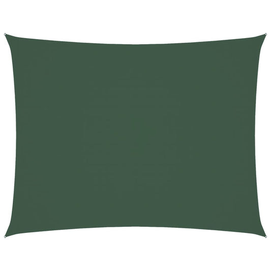 Vidaxl Toldo De Vela Rectangular Tela Oxford Verde Oscuro 4x5 M_0