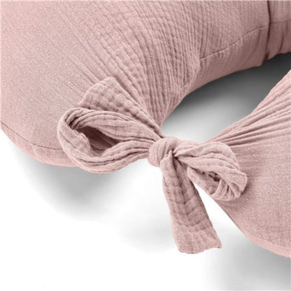 Cojín De Lactancia Muselina Con Fibra De Silicona Rosa_2