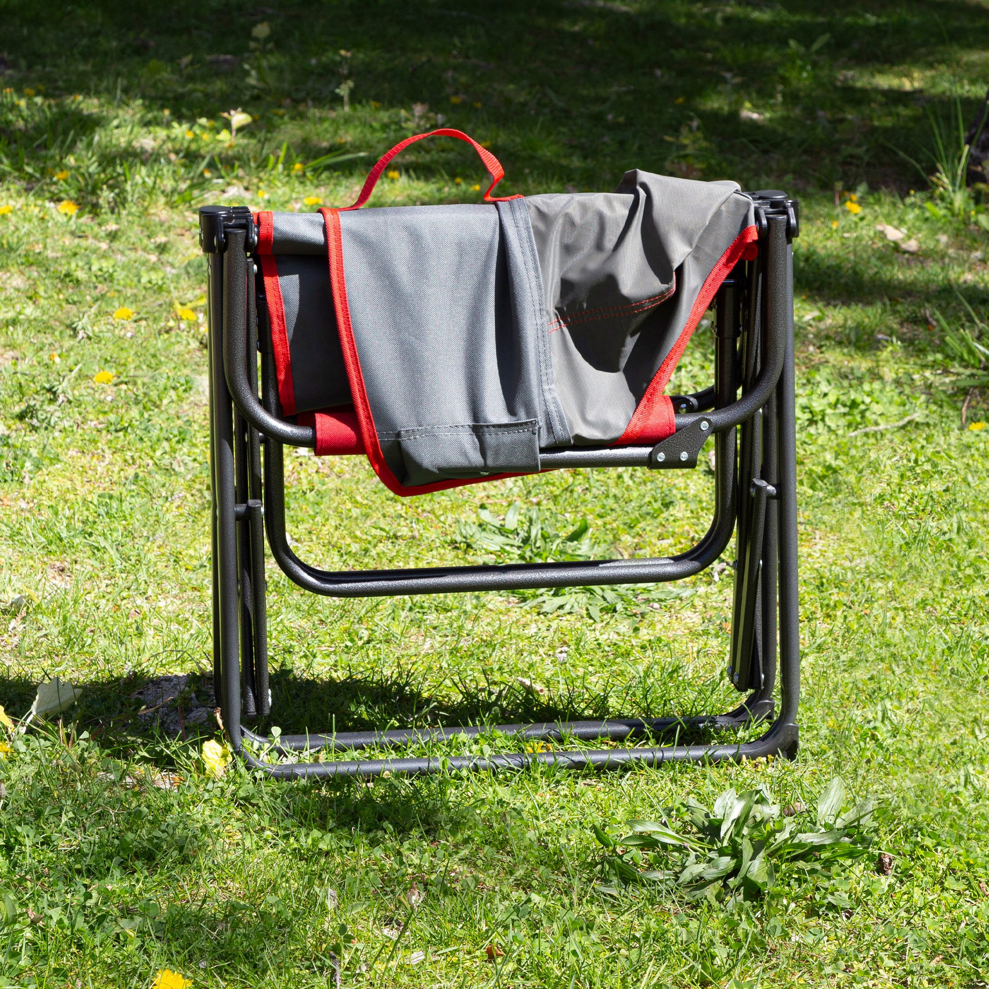 Pack 2 Sillas Plegables Camping Antivuelco C/plegado Compacto Gris Aktive_1