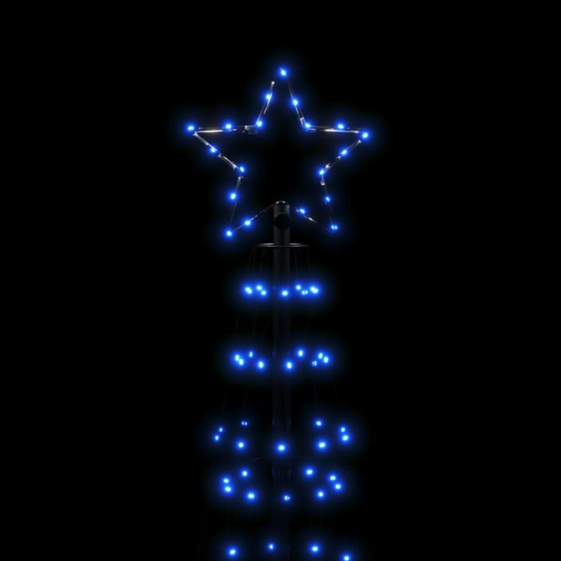 Vidaxl Árbol De Navidad Led Con Estacas 570 Leds Azul 300 Cm_5