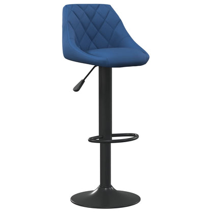 Taburete De Cocina De Terciopelo Azul_0