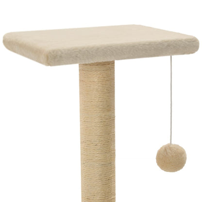 Vidaxl Rascador Para Gatos Con Poste Rascador De Sisal 65 Cm Beige_3
