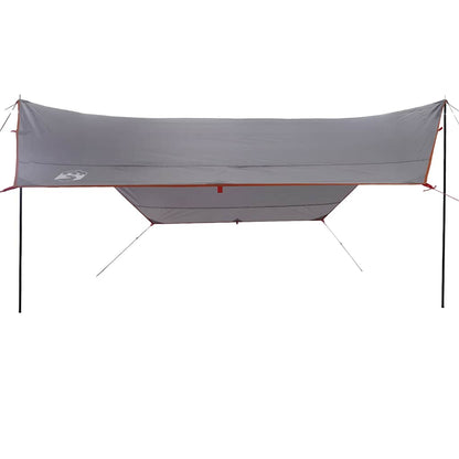 Lona De Camping Impermeable Gris Y Naranja 430x380x210 Cm_4