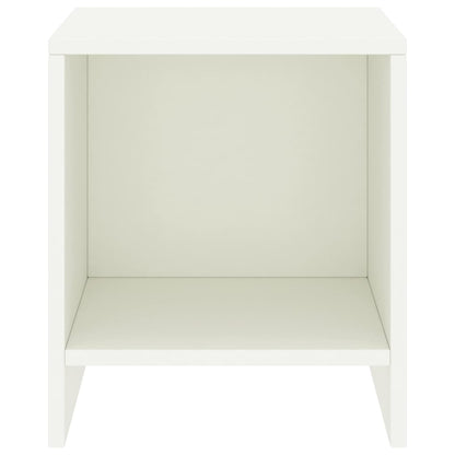 Mesitas De Noche 2 Unidades Madera De Pino Blanco 35x30x40 Cm_1