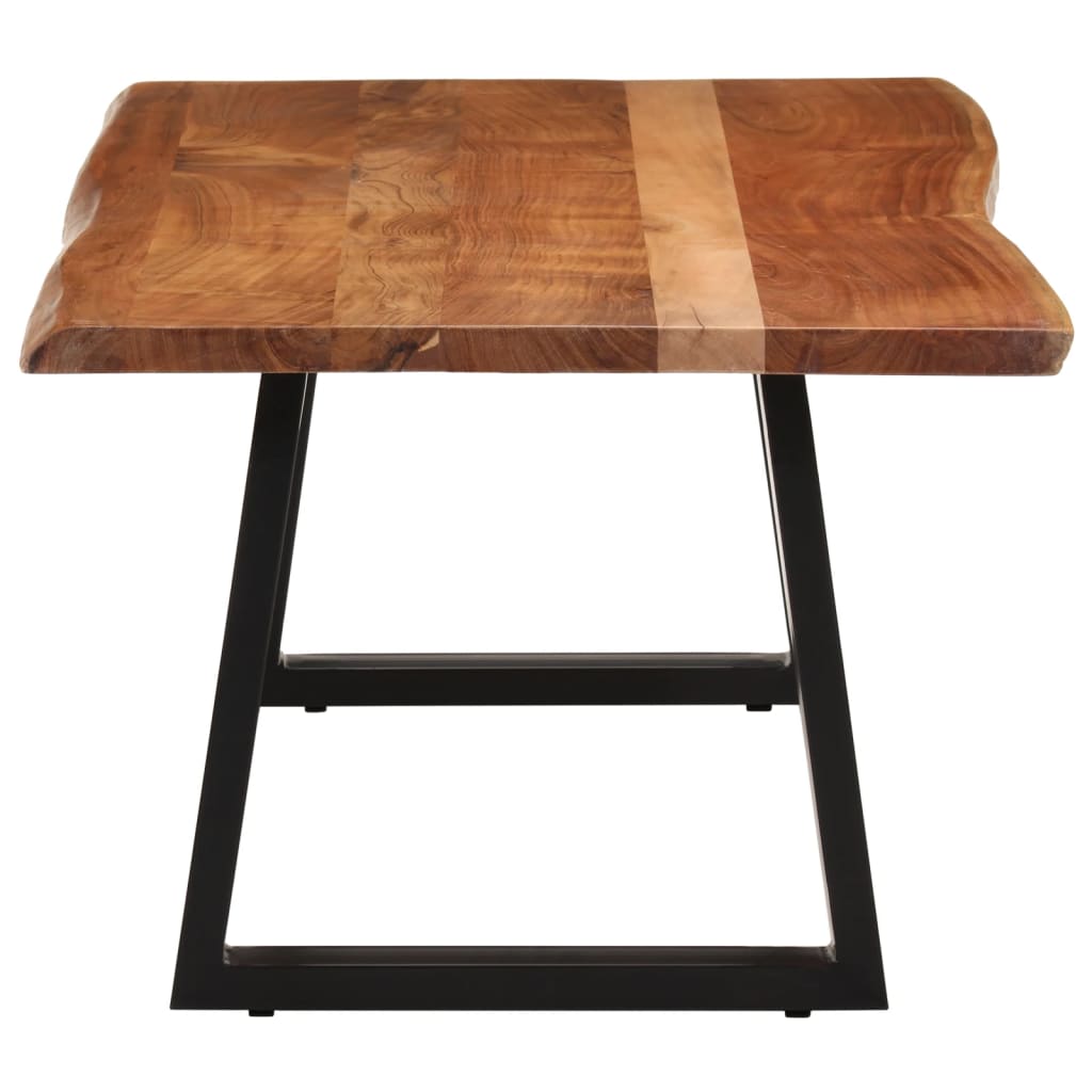 Mesa De Centro Madera Maciza Acacia 110x55x40 Cm_1