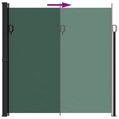 Vidaxl Toldo Lateral Retráctil Verde Oscuro 200x500 Cm_4