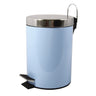 Cubo De Basura Con Pedal Msv 3l De Acero Inoxidable En Color Azul Pastel