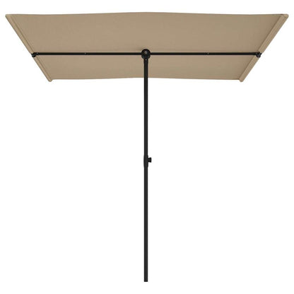 Vidaxl Sombrilla De Jardín Con Palo De Aluminio Taupe 2x1,5 M_3