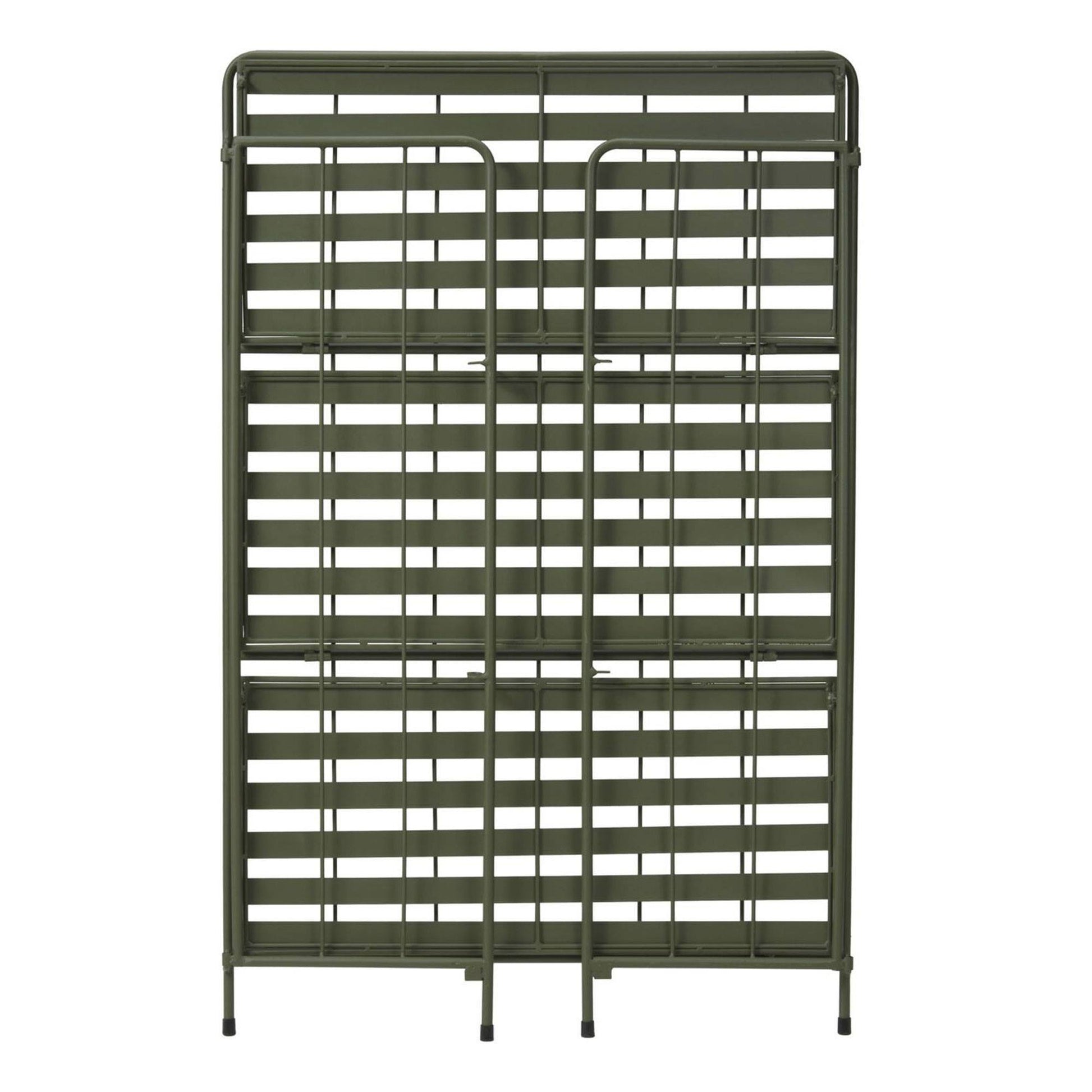 Well Home - Jardinera 3 Niveles Metal Verde Diseño Plegable H.90cm.