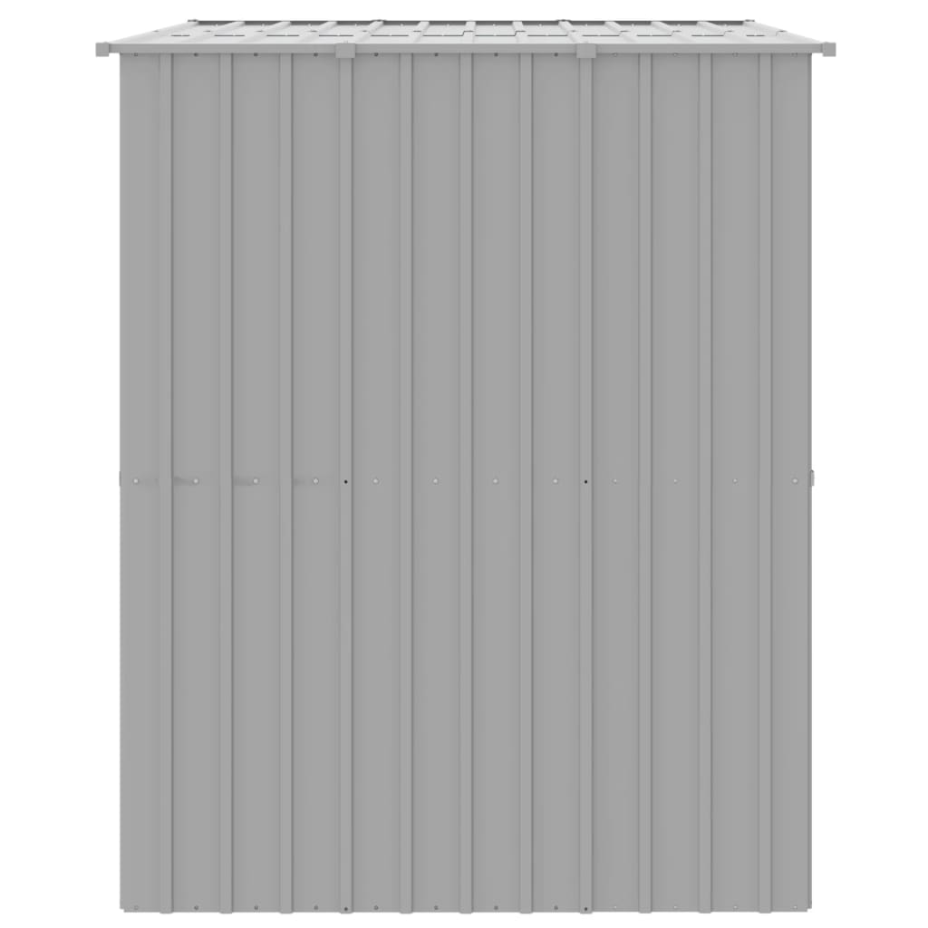 Caseta Perros Tejado Acero Galvanizado Gris Claro 214x153x181cm_3