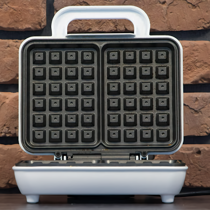 Gofrera Eléctrica, 2 Gofres Belgas Gruesos, Antiadherente, Temperatura Automática, Carcasa Tacto Frío Mpm Mpm-mgo-25 Blanco