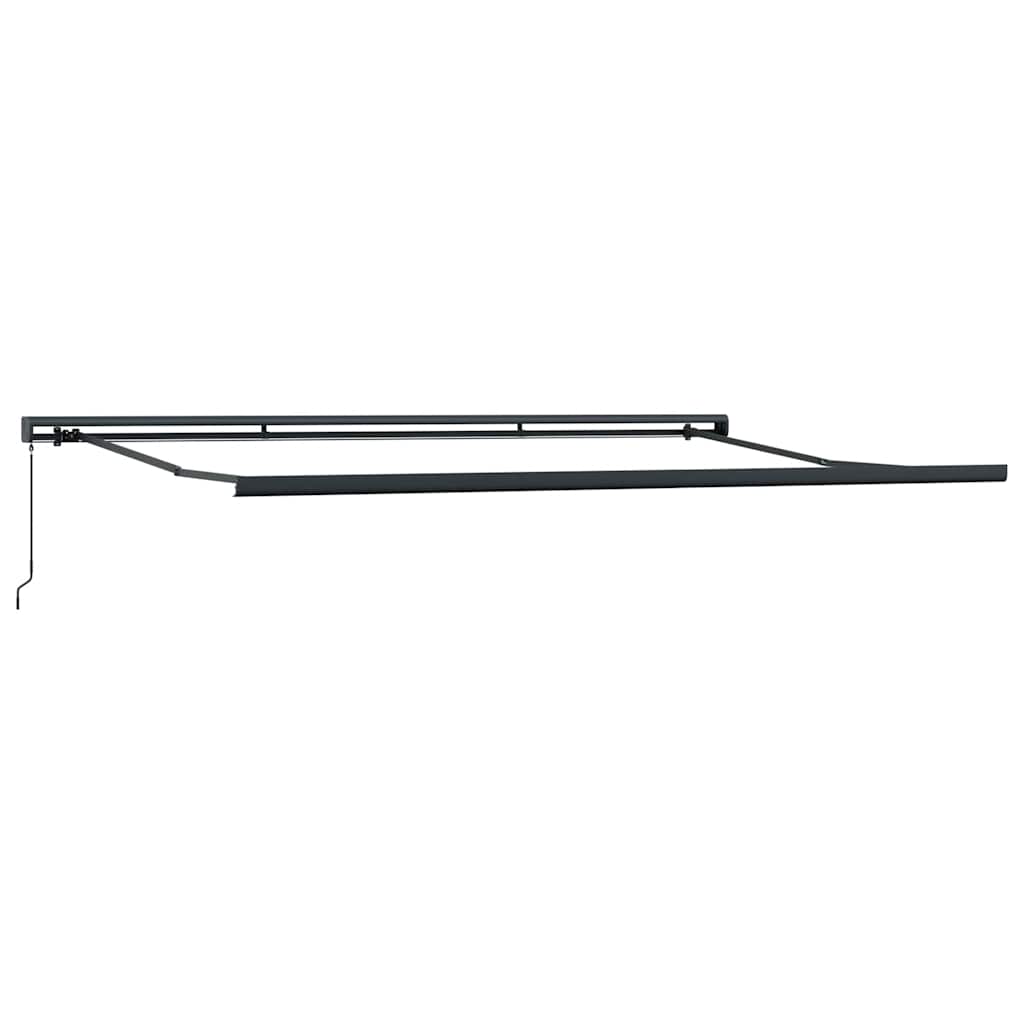 Toldo Retráctil Aluminio Y Tela Amarillo Y Blanco 4,5x3 M_5