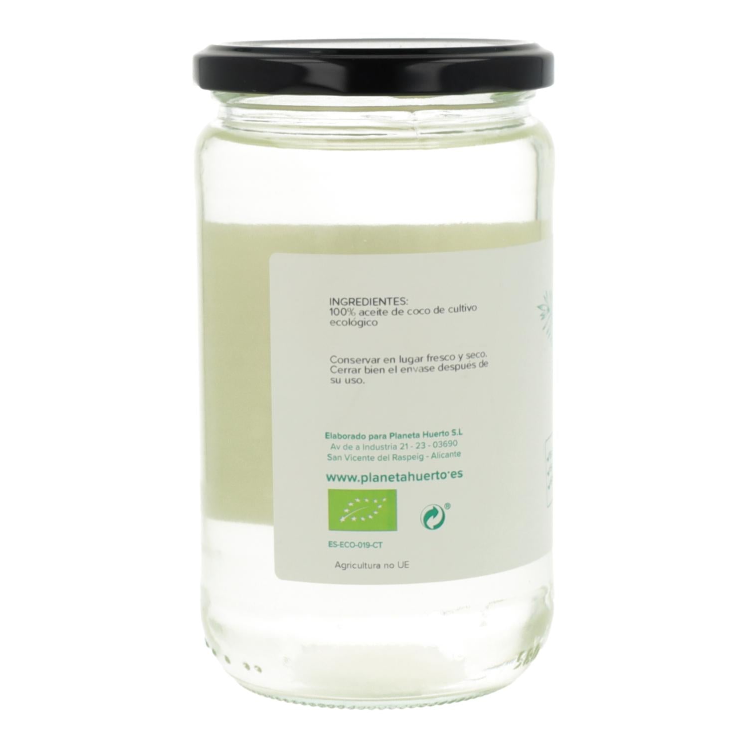 Pack 6x Aceite de coco desodorizado ECO Planeta Huerto 500 ml