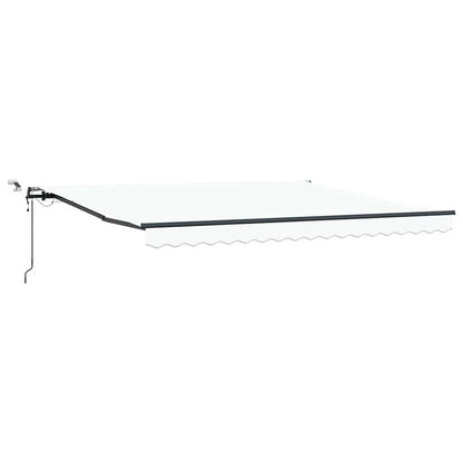 Toldo Retráctil Blanco 400 X 300 Cm Poliéster_0