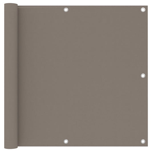 Vidaxl Toldo Para Balcón De Tela Oxford Gris Taupe 90x400 Cm_0