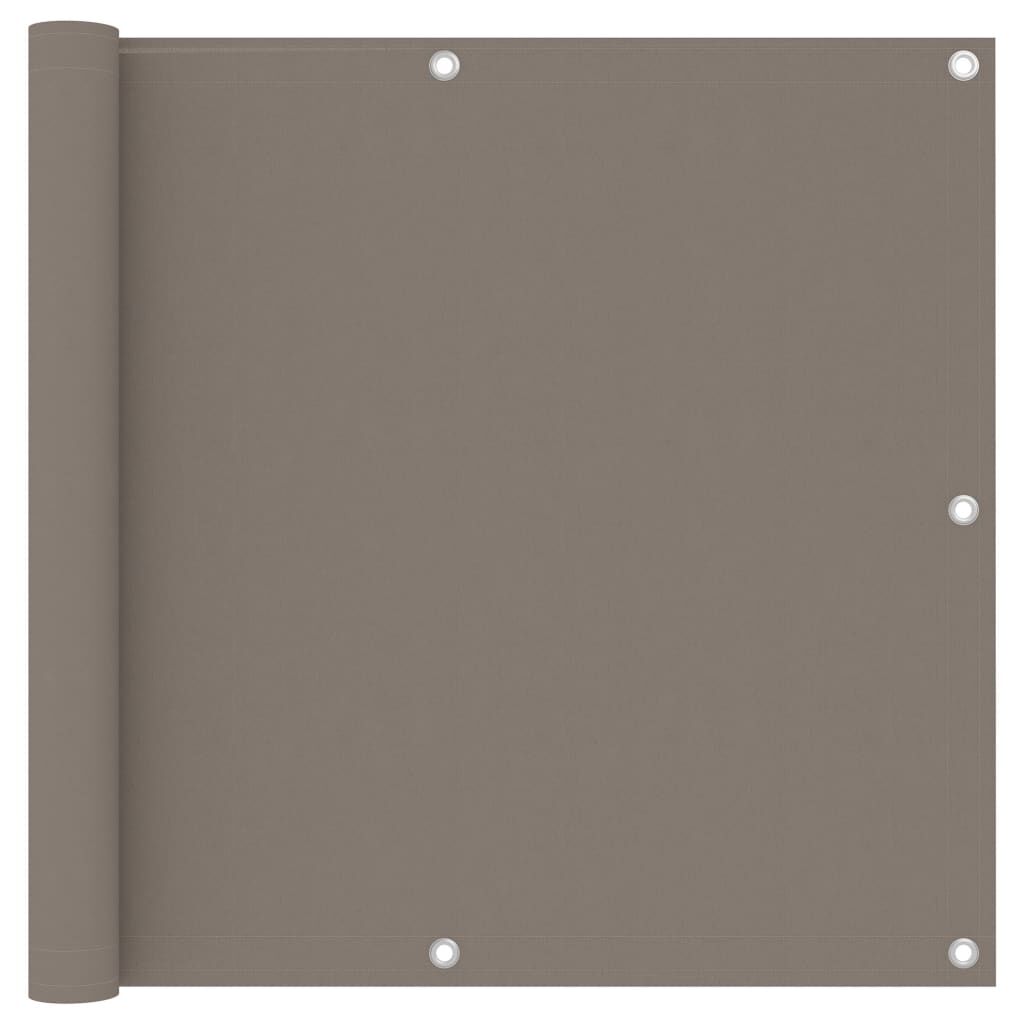 Vidaxl Toldo Para Balcón De Tela Oxford Gris Taupé 90x600 Cm_0