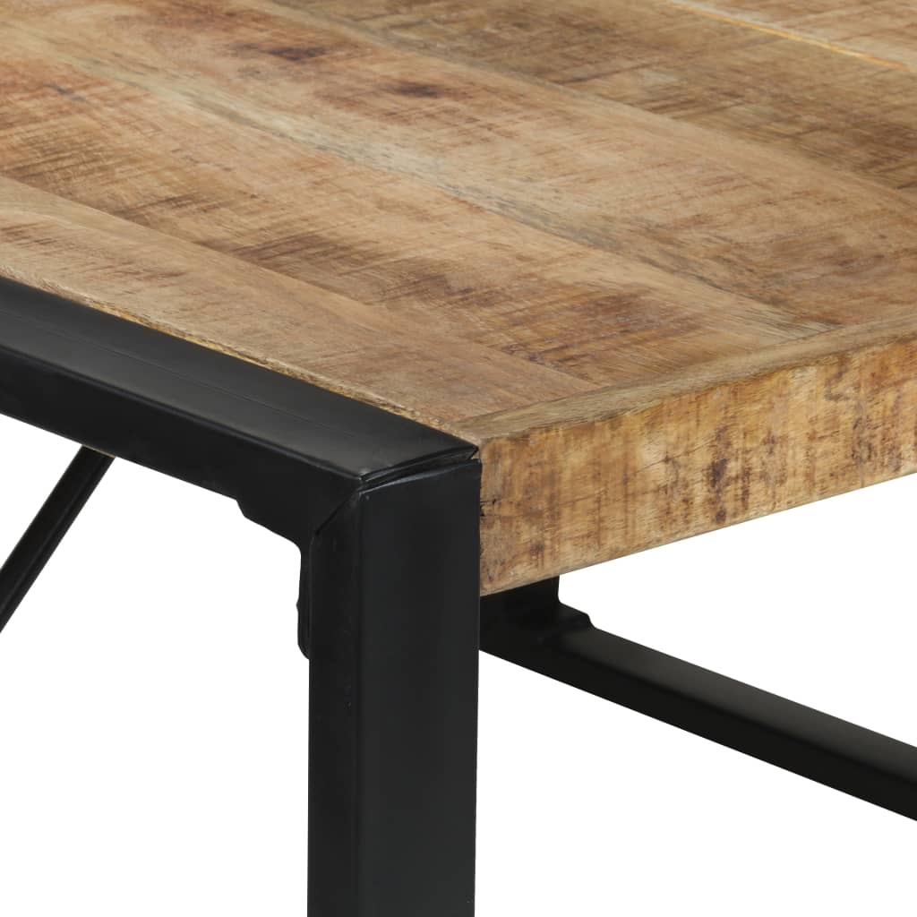 Mesa De Comedor Madera De Mango Rugosa 140x140x75 Cm_2