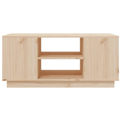 Mesa De Centro De Madera Maciza De Pino 90x49x40,5 Cm_3