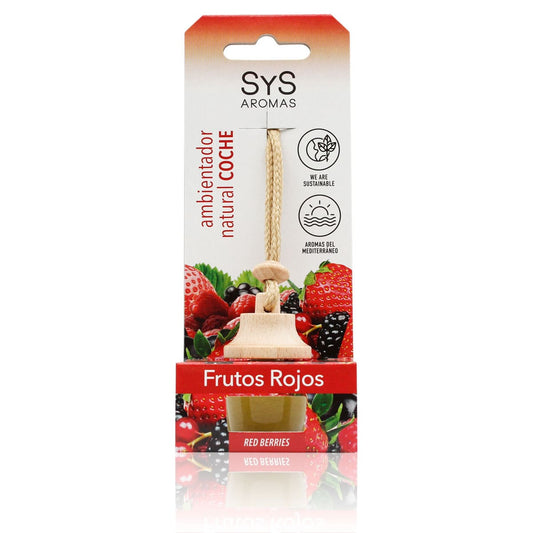 Ambientador Coche Frutos Rojos SYS Aromas Style 7 ml | Aroma Dulce Afrutado | Frescor Duradero | Ambiente Agradable_0