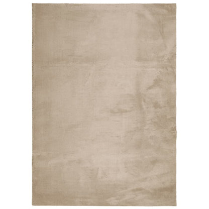 Vidaxl Alfombra De Pelo Corto Suave Lavable Huarte Arena 200x280 Cm_0