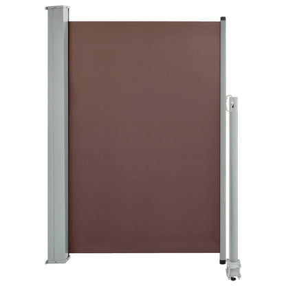 Vidaxl Toldo Lateral Retráctil De Jardín Marrón 120x300 Cm_0